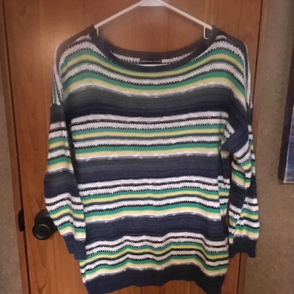 NWOT. American Living Brand Linen and Cotton Sweater Women’s Size Mediumn